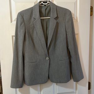 Express grey single button blazer
